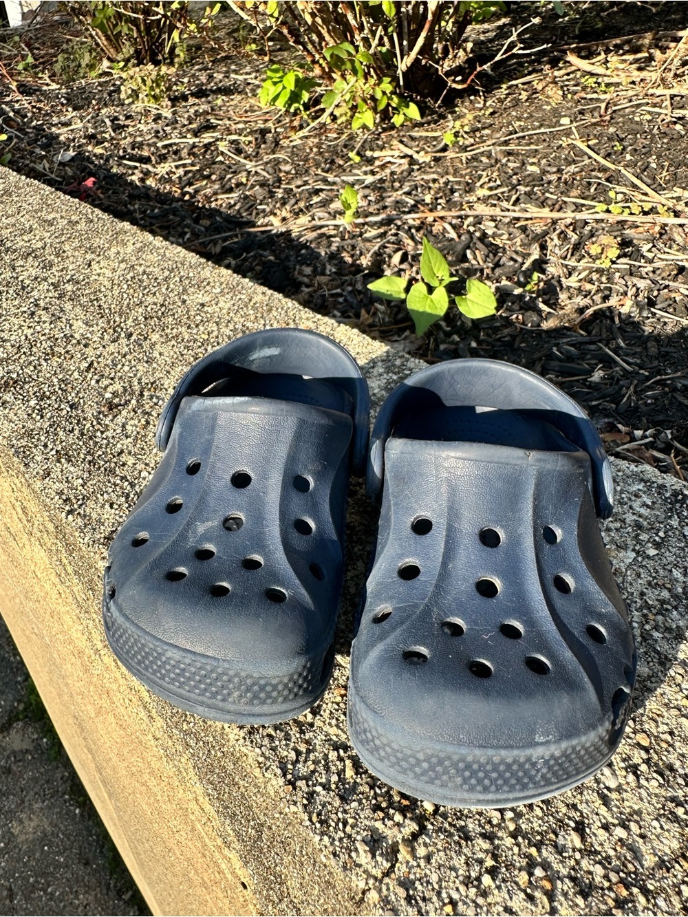 Navy blue CROCS Toddler size 7